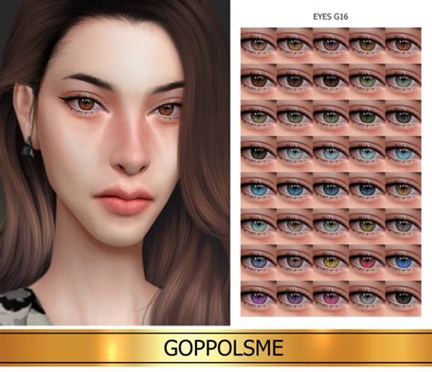 Gpme Gold Eyes G16 Goppolsme Sims 4 Cc Eyes Sims 4 Cc Makeup The