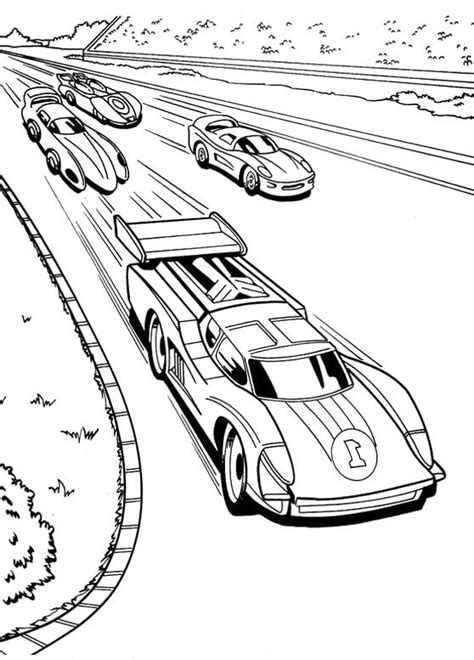 Race cars coloring pages : Race Cars Coloring Page - Free Printable Coloring Pages for Kids