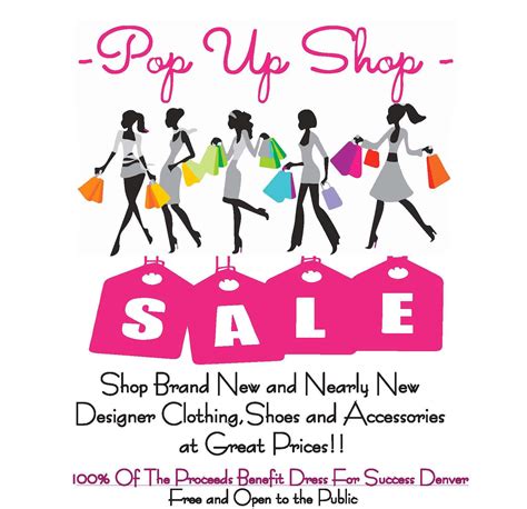 Pop Up Shop Sale Event Dress For Success Denver