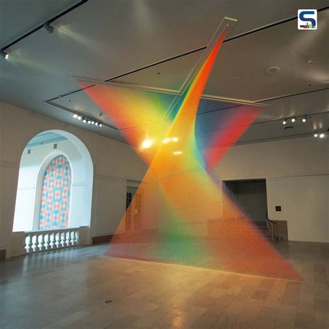 Mexican Artist Creates Beautiful Rainbow Like Installations With Simple
