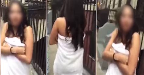 Watch Husband Forces Wife To Walk Naked In Ny Street