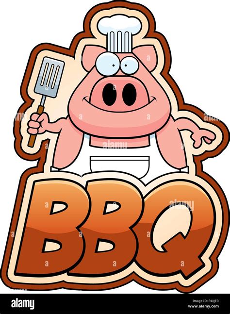 Cartoon Pig Bbq Stock Vector Images Alamy