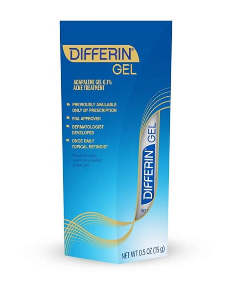 Differin Adapalene Gel 01 Prescription Strength Retinoid Acne