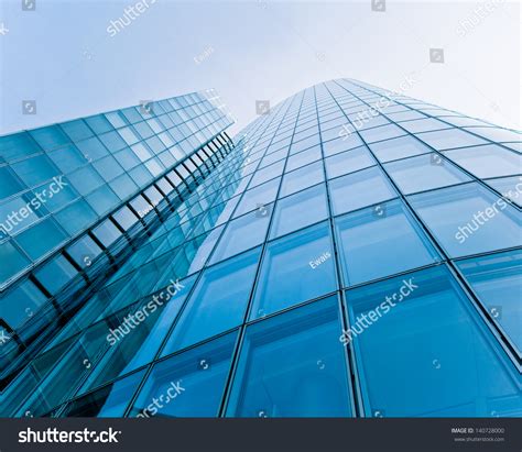 Modern Glass Silhouettes Skyscrapers Business Building库存照片140728000