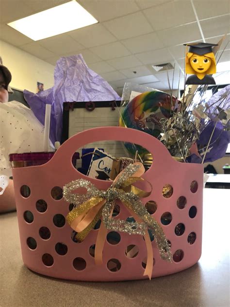 See more ideas about gift baskets, gift baskets for men, boyfriend gifts. DIY graduation gift basket | Diy graduation gifts ...