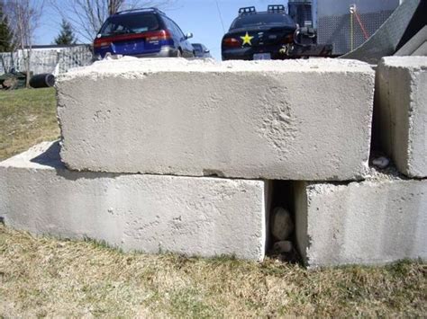 Large Cement Blocks Retaining Wall Blocks In Chatsworth
