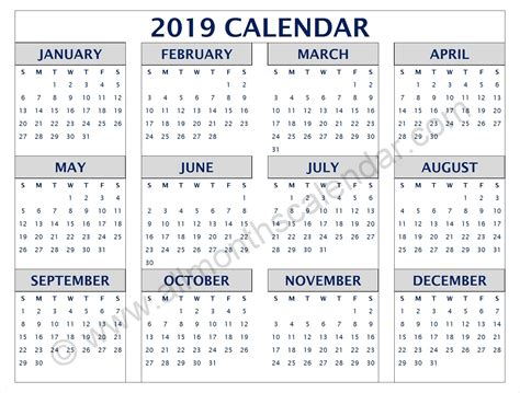 2019 Calendar Pdf Qualads