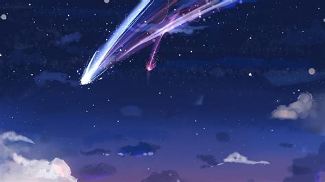 A collection of wallpapers and background images for st. Download 1366x768 Kimi No Na Wa, Your Name, Stars, Clouds ...