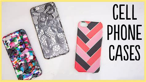 Most of the phone case ideas mentioned here are doable with the things lying around the house. DIY | Cell Phone Cases (Cute and Easy!!) - YouTube