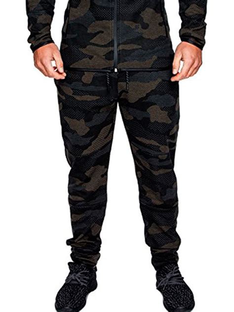 lallc men s army military camo jogging pants running skinny sports fitness trousers walmart