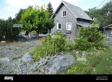 Typical house in the historical village of Sherbrook, Nova Scotia Stock