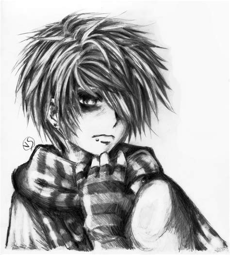 Emo Anime Drawings At Paintingvalley Com Explore