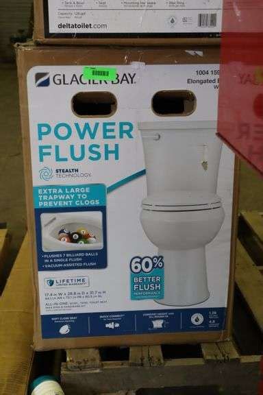 Glacier Bay Power Flush All In One Toilet Matthews Auctioneers