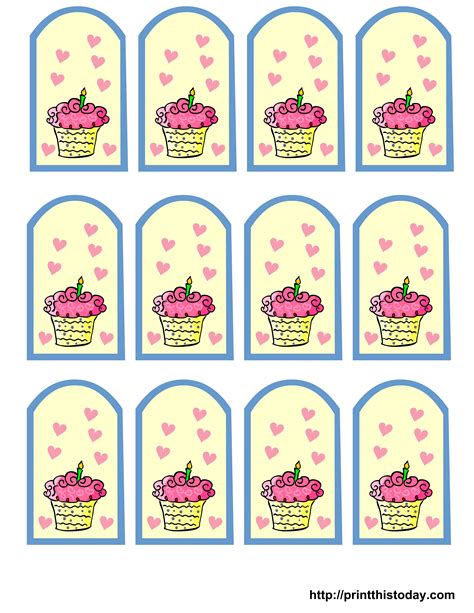 Birthday Party Favor Tags Printable Free Printable Word Searches