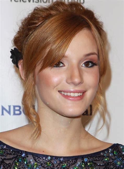 Short blue hair don't care? Bella Thorne Messy Updo Hairstyles 2013 | Celebrity ...