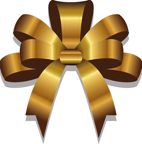 Christmas Gold Ribbon Png Vector Images - Vector Graphics Clipart png image