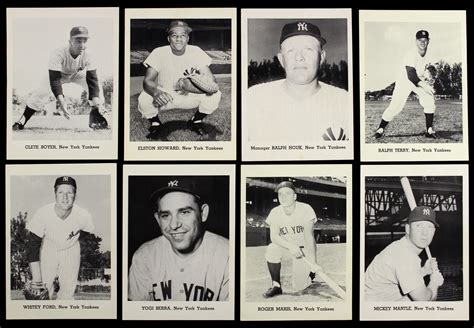 Lot Detail 1956 64 New York Yankees Picture Pack 5 X 7 Team Sets Jay