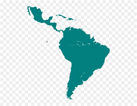 Cartography Of Latin America Latin America Map Black Clipart