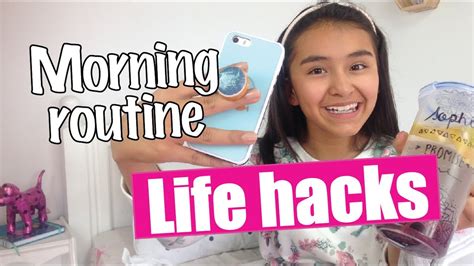 Morning Routine Life Hacks Sophie Giraldo Youtube