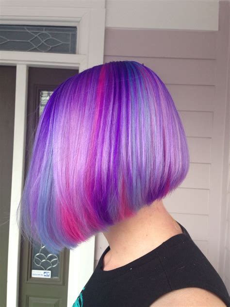 Beautiful Purple Color Melt Ombré Hair Done With Pravana Vivids