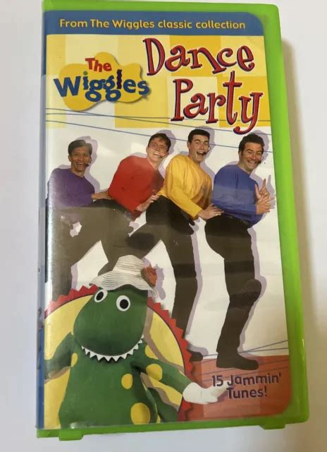 The Wiggles Dance Party And Wiggle Time Vhs Green Red Clamshells 2 Oop