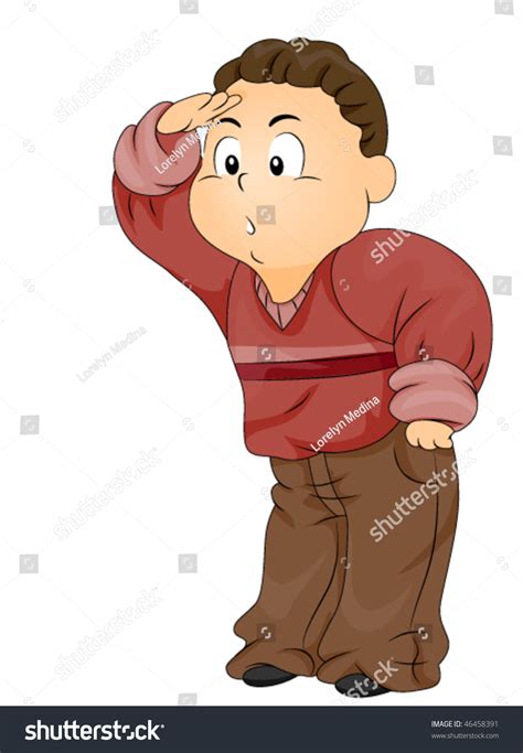 Child Searching Looking For Something Vector 46458391 Shutterstock