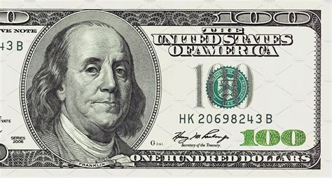 One Hundred Dollars Bill Detailed Stock Photos ~ Creative Market