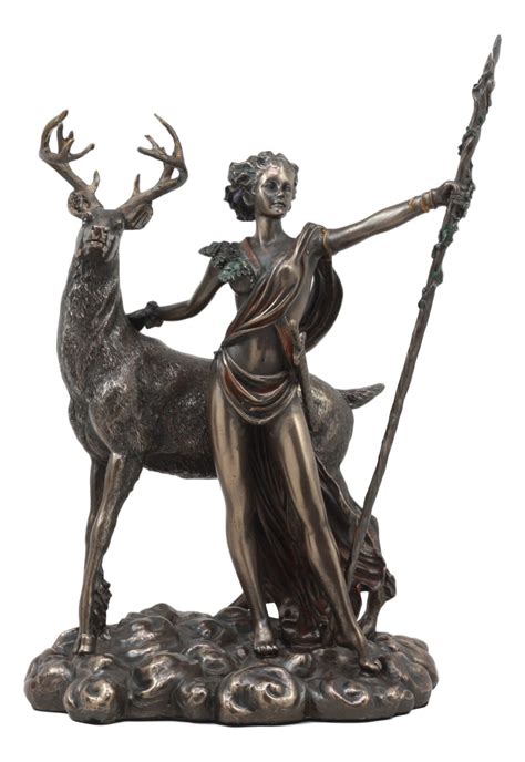 Buy Ebros Greek Roman Goddess Of The Hunt Moon And Nature Diana With Stag Statue Artemis The