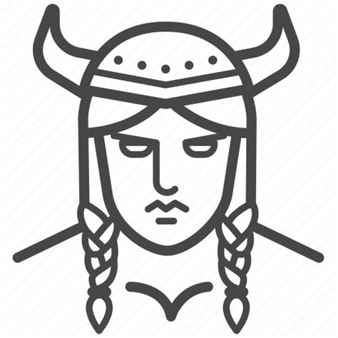female viking svg