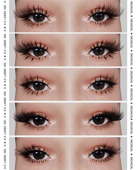 Sims 4 White Eye Lashes