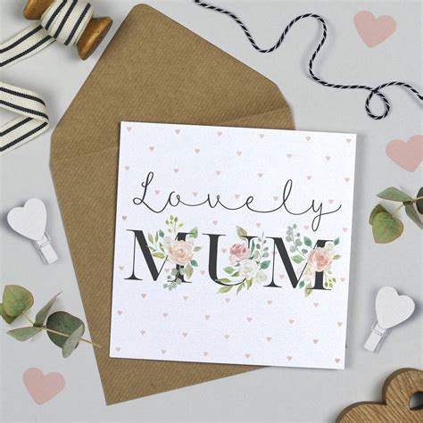Lovely Mum Birthday Card By Michelle Fiedler Design