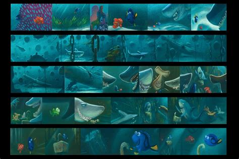Finding Nemo Disney Concept Art Color Script Disney Art