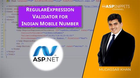 Indian Mobile Number Validation Using Regularexpressionvalidator In Asp