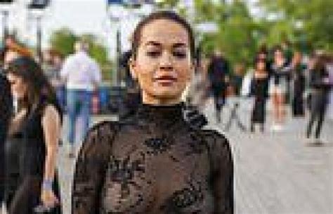 Rita Ora Puts On An Eye Popping Display In A Sheer Lace Gown During Couture Pfw Trends Now