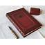Leather Journal – Large Burgundy Notebook Hand Tooled And Painted 