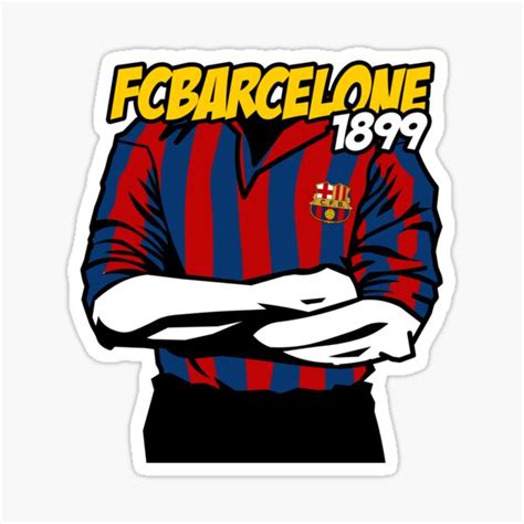 Visca Barca Sticker By Lounesartdessin Redbubble