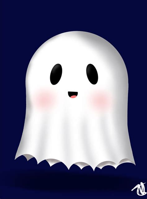 Cute Ghost 🤗👻 Ghost Art Friendly Ghost