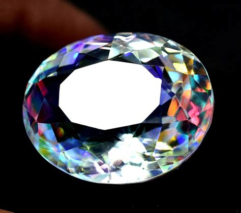 6970 Ct Natural Rainbow Color Mystic Quartz Ggl Certified Untreated