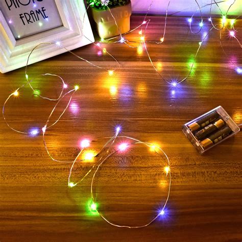 Ariceleo Led Fairy Lights Battery Operated 1 Pack Mini Battery Powered Copper Wire Starry Fairy