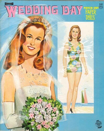 Vintge 1960s Wedding Day Paper Dolls ~saalfield~ Laser Reproduction~org Sz Uncut Ebay
