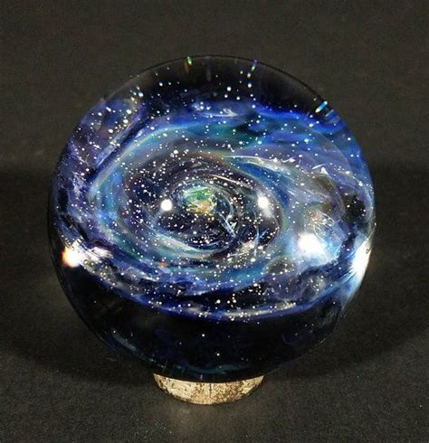 Spiral Galaxy Glass Marble Etsy Glass Marbles Spiral Galaxy Glass