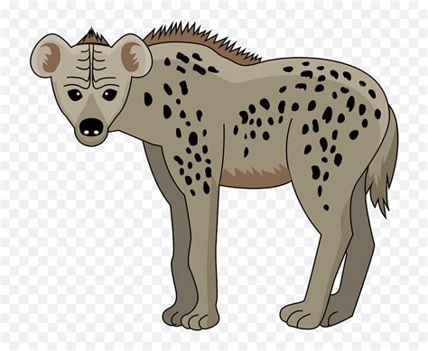 Spotted Hyena Clipart Hyena Clipart Emojihyena Emoji Free
