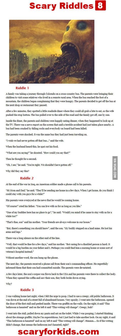 Scary Riddles For Fun 9gag