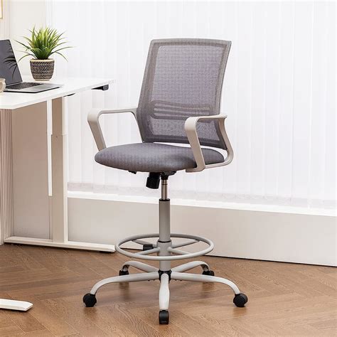 Drafting Chair Standing Desk Chair Tall Office Chair With