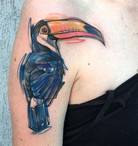 60 Coolest Toucan Tattoo Designs Petpress