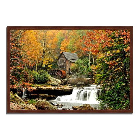 The Old Mill Photograph Print Wall Framed Art 32 In W X 22 In H