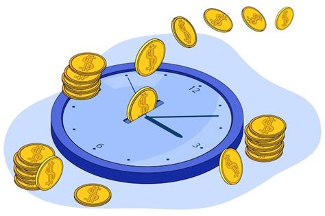 El Tiempo Es Dineroel Concepto De Ahorrar Dinero Y Administrar El