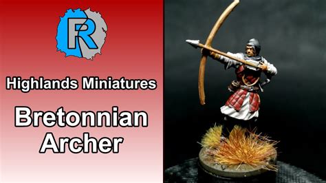 Bretonnian Archer Proxy 3D Printed Old Hammer Highlands Miniatures