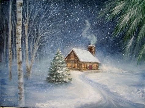 You Have To See Let It Snow On Craftsy Winter Landscape Painting