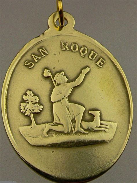 Retep stood in a confused daze. St Roch Roque Guardian Angel, Thick Bronze Very old Circa ...